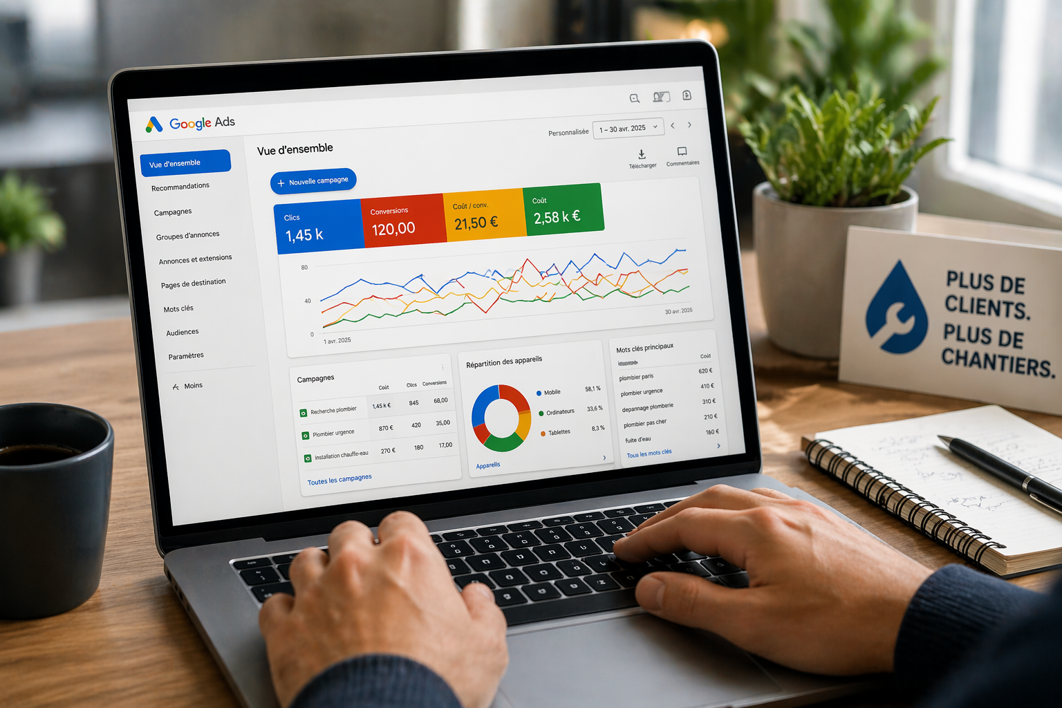 Google Ads dashboard