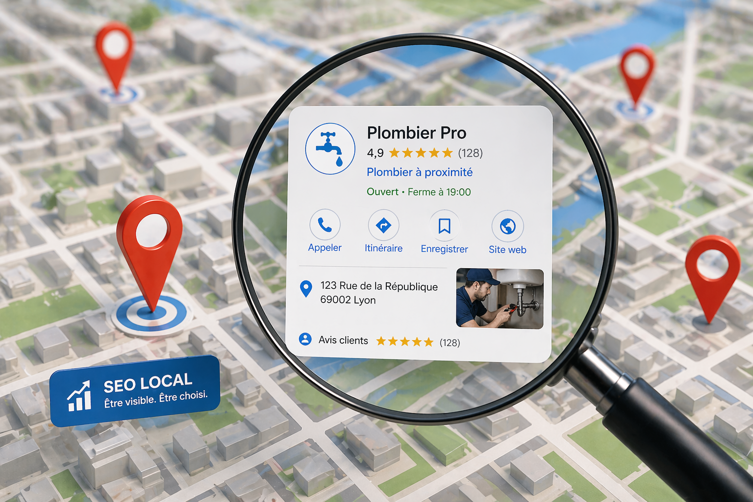 SEO local pour plombier